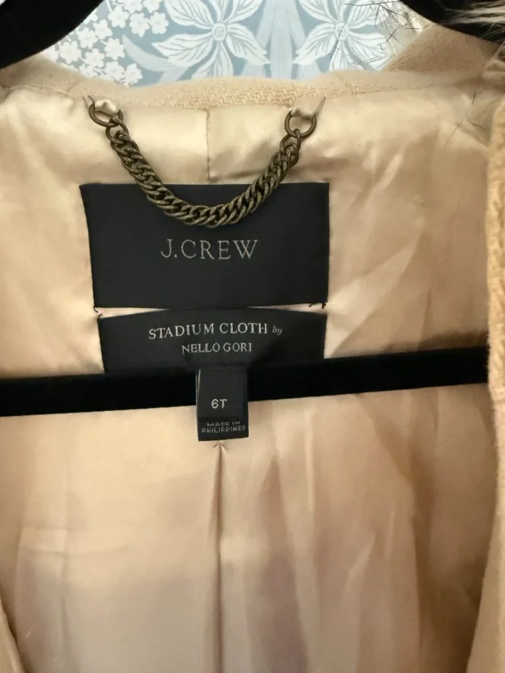 J Crew Stadium Parka in Blush - Size 6 Tall